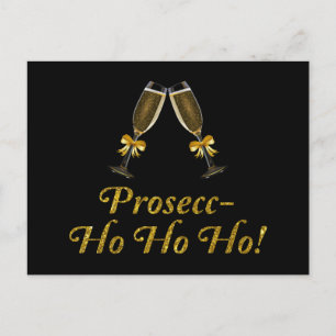 Prosecc-Ho Ho Ho! Finny Prosecco-jul Party Vykort