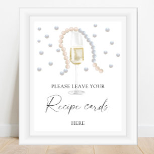Prosecco - Ditt recept-kort här Poster