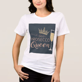 Prosecco Drottning – Gnistrande Kron & Champagne T Shirt