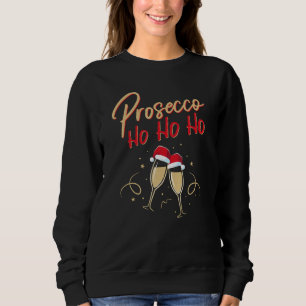 Prosecco Ho Ho Champagne Flutes Champagne Christma T Shirt
