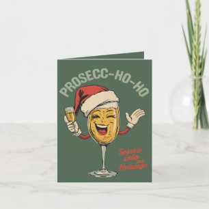 Prosecco-ho-ho – Rolig jul Prosecco skämt Kort