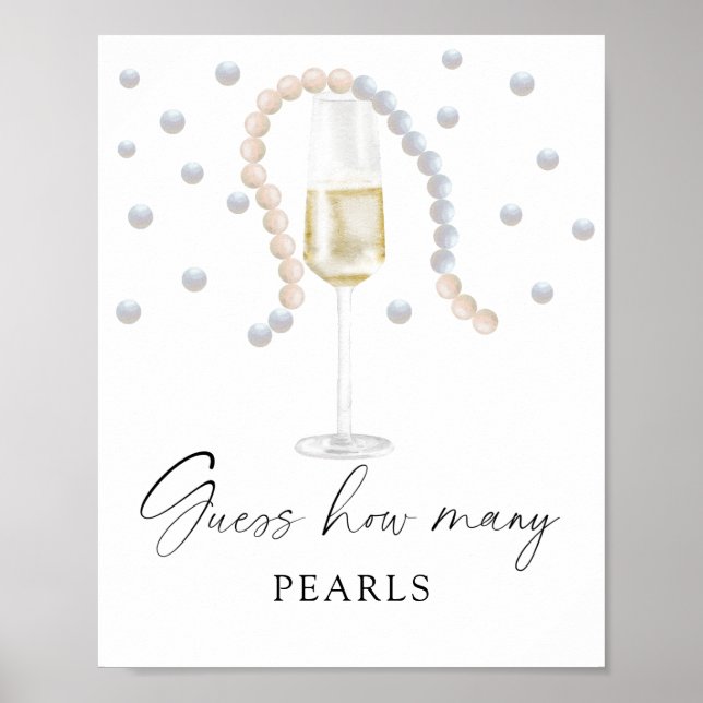 Prosecco - hur många PEARLS-möhippor spelar Poster (Framsidan)
