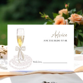 Prosecco Möhippa Advice for Bride Card Inbjudningar