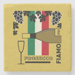 Prosecco mousserande vin stenunderlägg
