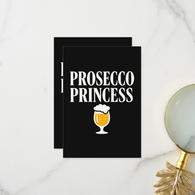 Prosecco Prinsessa Tackkort Tack Kort (Fram/Back In Situ)