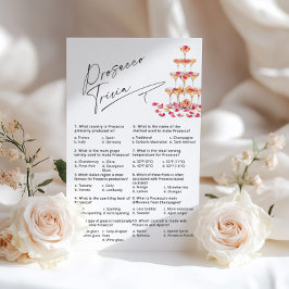 Prosecco Trivia Fuchsia Petals Möhippa-spel