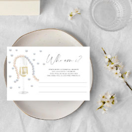 Prosecco - Vem är jag möhippa-match? Brevpapper