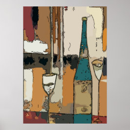 Prosecco Vin Abstrakt Poster