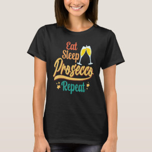 Prosecco Vin Champagne Cocktails Rose Flaska Ital T Shirt