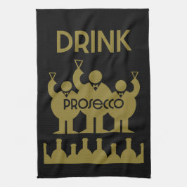 Prosecco Vin Drinkers Kökshandduk
