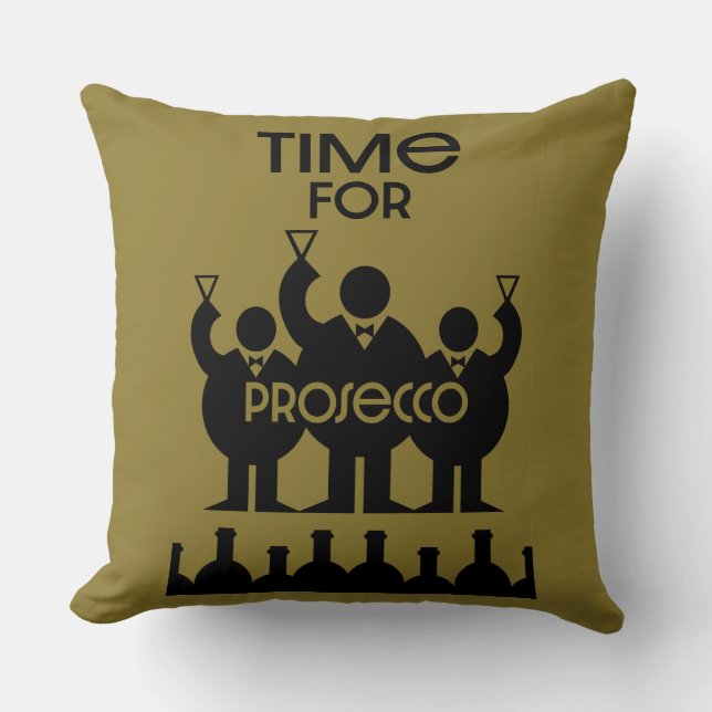 Prosecco Vin Drinkers Kudde (Framsida)