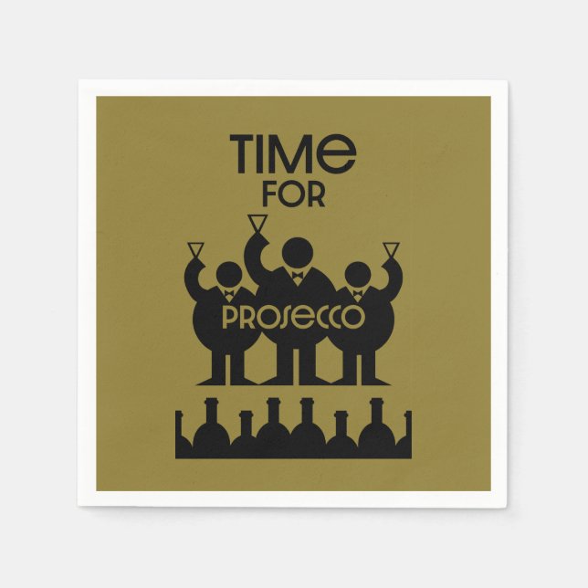 Prosecco Vin Drinkers Pappersservett (Framsidan)