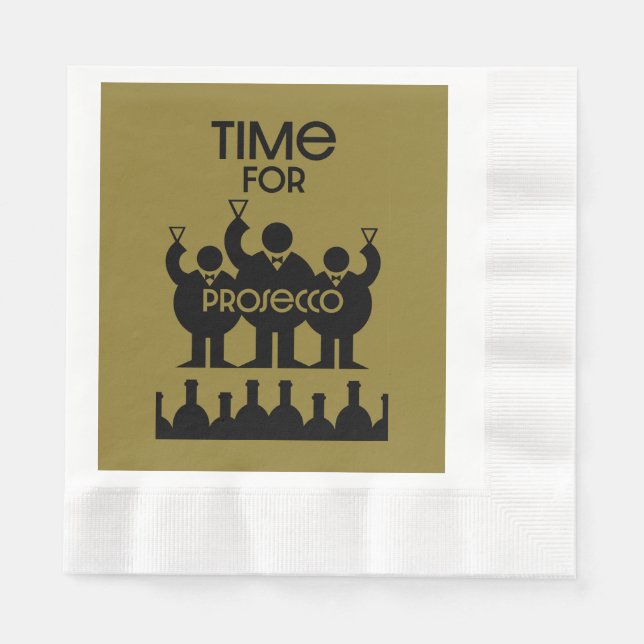 Prosecco Vin Drinkers Pappersservett (Framsidan)