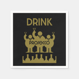 Prosecco Vin Drinkers Pappersservett