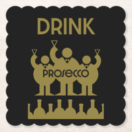 Prosecco Vin Drinkers Underlägg Papper