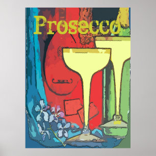 Prosecco, Vin Glass, Redigera text Poster