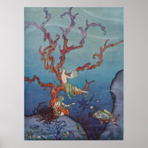 Proserpina och Sea Nymphs Poster