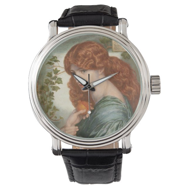 Proserpine av Dante Gabriel Rossetti Armbandsur (Framsida)