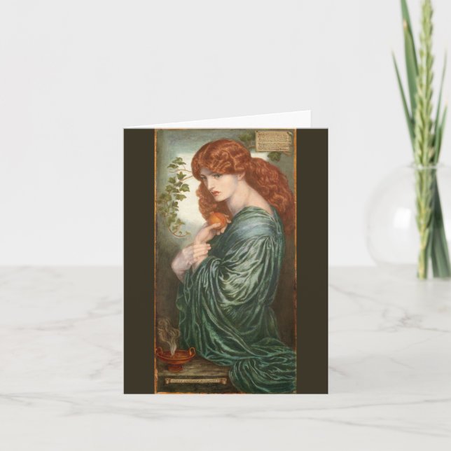 Proserpine av Dante Gabriel Rossetti Kort (Framsida)