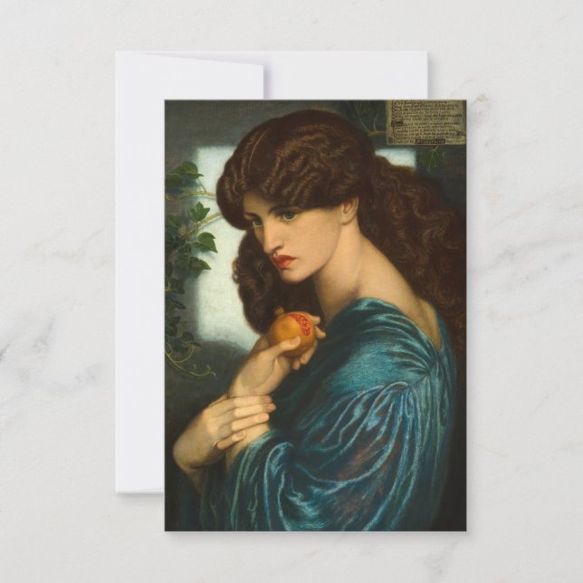 Proserpine av Dante Gabriel Rossetti Tack Kort (Framsida)