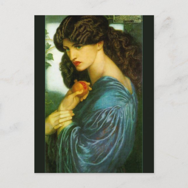 Proserpine av Dante Gabriel Rossetti Vykort (Framsida)
