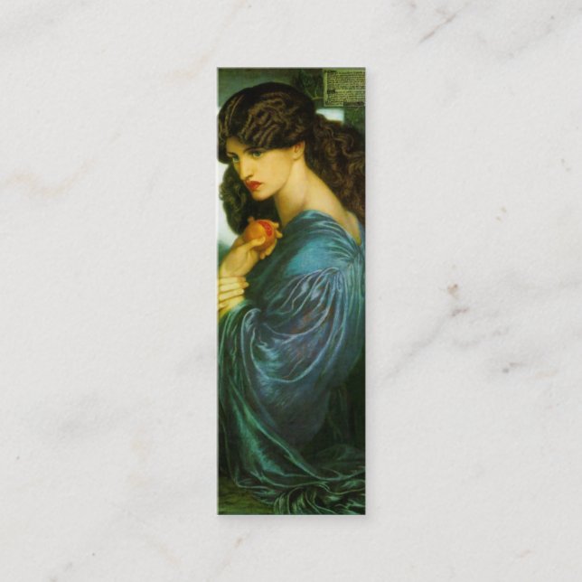 Proserpine Bookmark av Dante Gabriel Rossetti Mini Visitkort (Framsida)