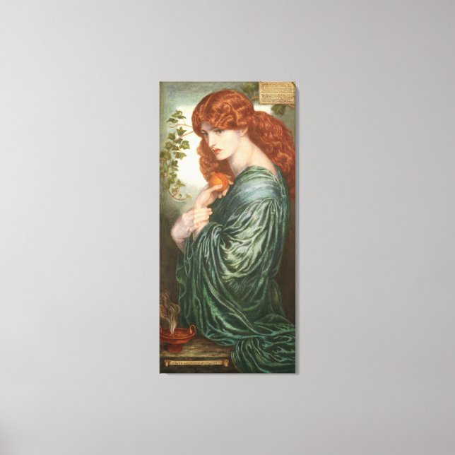 Proserpine Dante Gabriel Rossetti Canvastryck (Framsida)