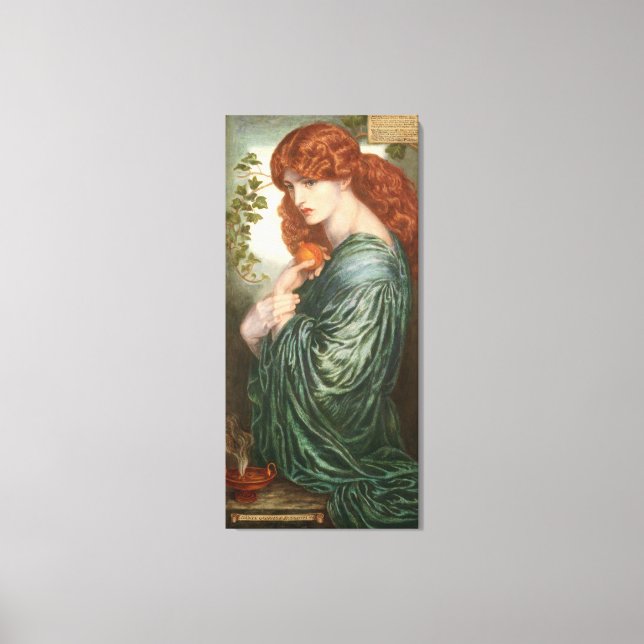 Proserpine Dante Gabriel Rossetti Canvastryck (Framsida)