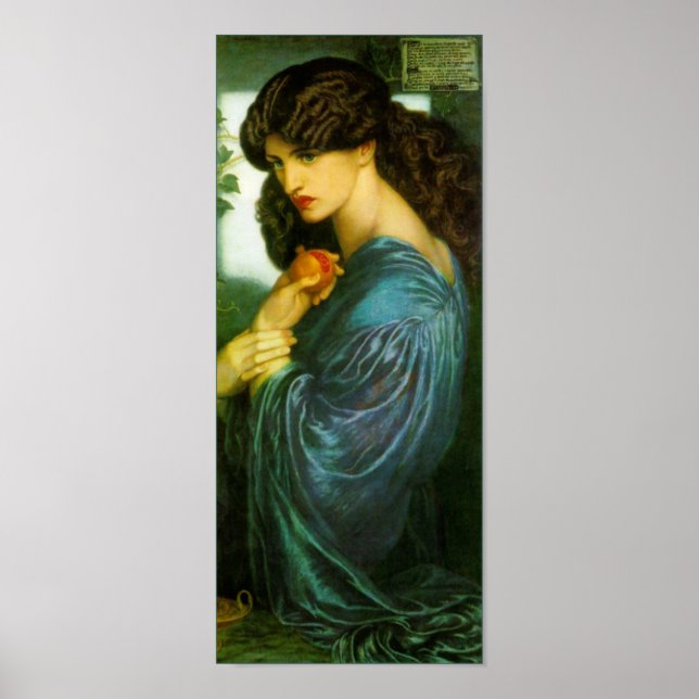 Proserpine Poster av Dante Gabriel Rossetti (Framsidan)