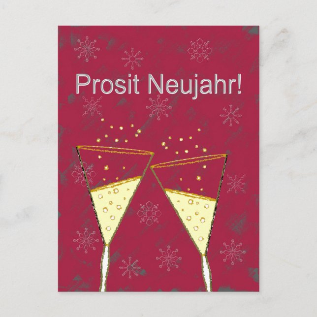 Prosit Neujahr Vykort (Framsida)