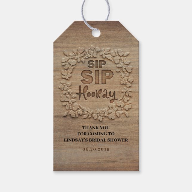 Prosit Prosit Lycka till vid Bröllopsdusch Presentetikett (Framsidan)