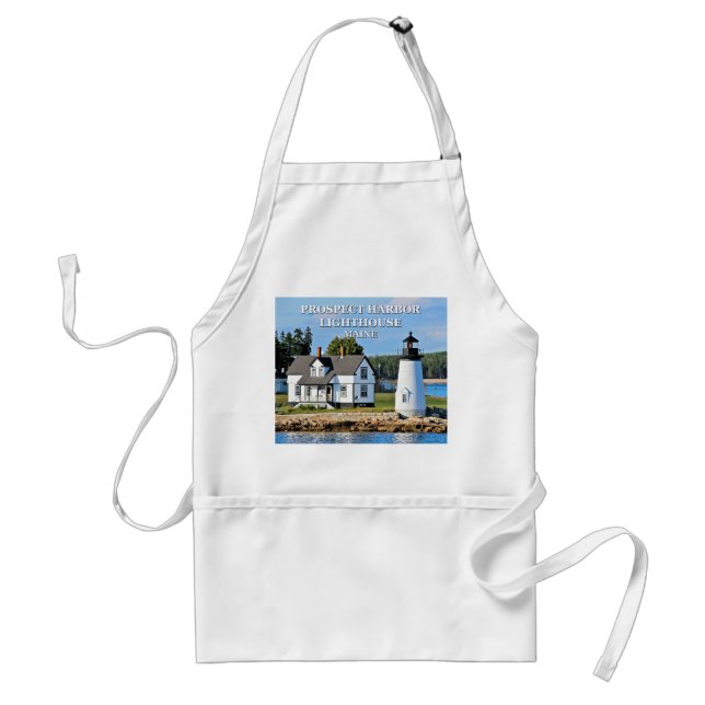 Prospect Harbour Lighthouse, Maine Apron Förkläde (Framsidan)
