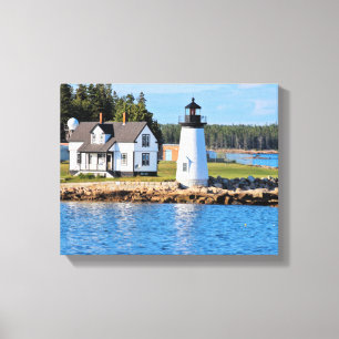 Prospect Harbour Lighthouse, Maine Canvastryck