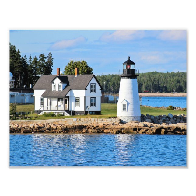 Prospect Harbour Lighthouse, Maine Fototryck (Framsidan)