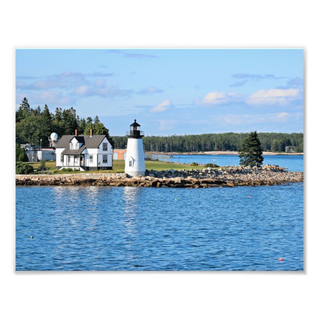 Prospect Harbour Lighthouse, Maine Fototryck (Framsidan)