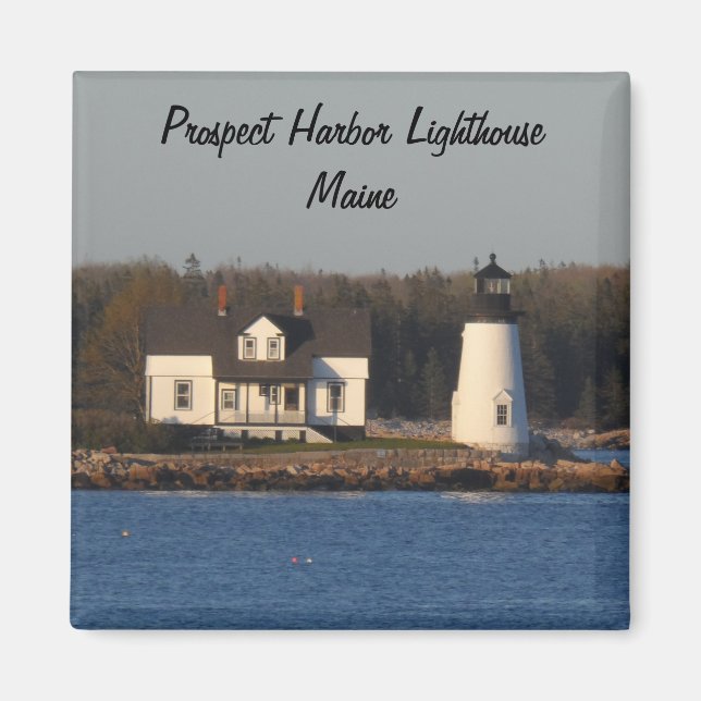 Prospect Harbour Lighthouse-Maine Magnet (Framsidan)