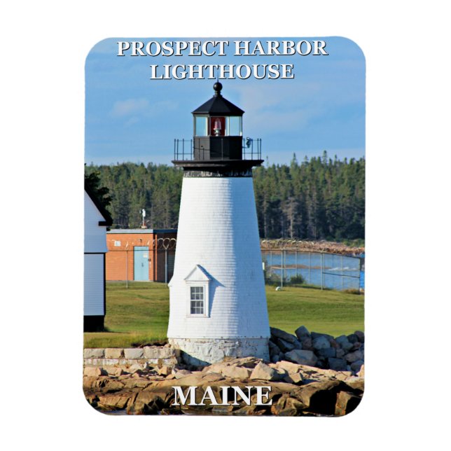 Prospect Harbour Lighthouse, Maine Photo Magnet (Vertikal)