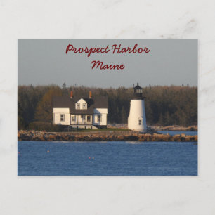 Prospect Harbour Lighthouse-Maine Vykort