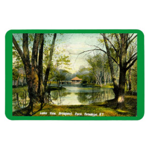 Prospect Park, Brooklyn NY, 1908 Vintage Postcard Magnet