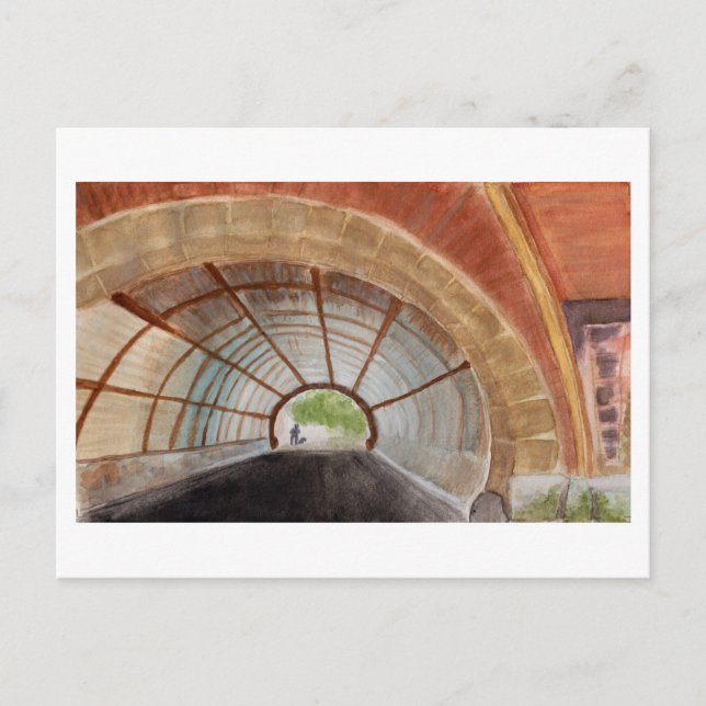 Prospect Park Brooklyn Watercolor Vykort (Framsida)