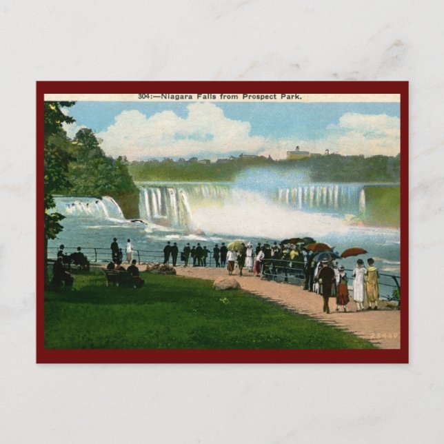 Prospect Park, Niagara Falls Vintage Vykort (Framsida)