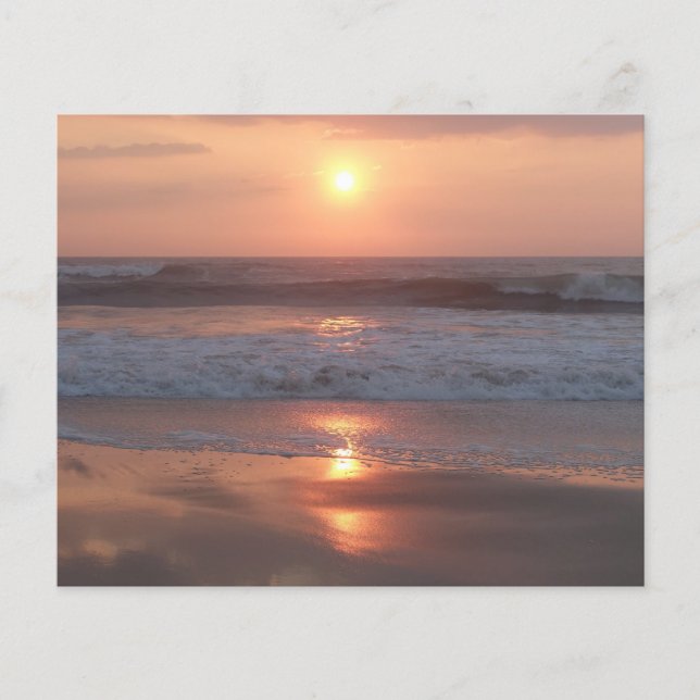Prospectus Coucher de soleil rose sur la plage Flygblad (Framsidan)