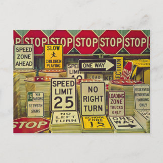 Prospekt för äkta Gods-tecken Vykort