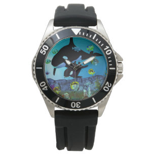 Prospektering 3D Aquarium ORCA Armbandsur