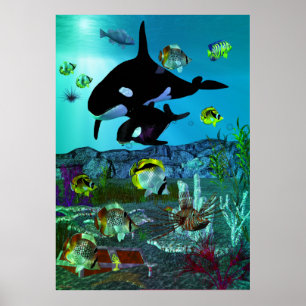 Prospektering 3D Aquarium ORCA Poster