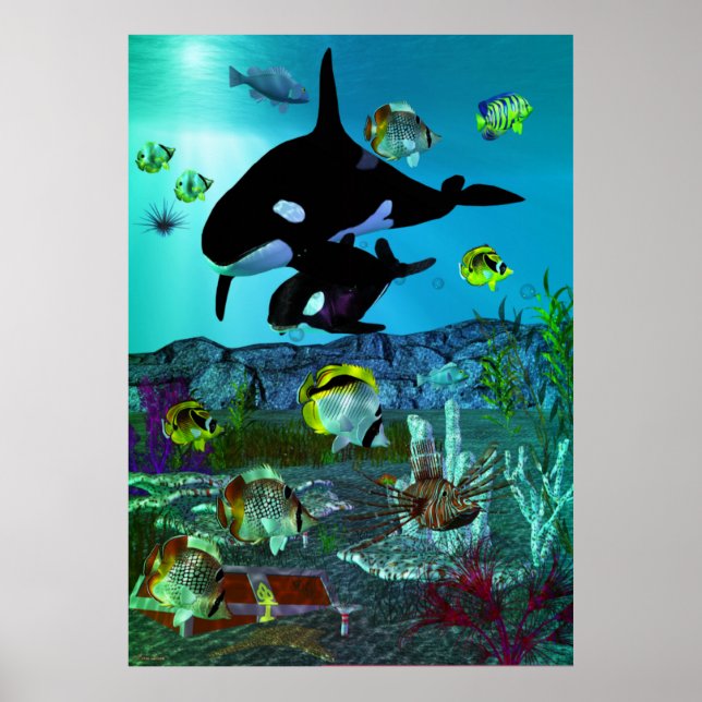 Prospektering 3D Aquarium ORCA Poster (Framsidan)