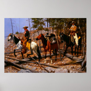Prospektering efter boskapshjord Frederic Remingto Poster