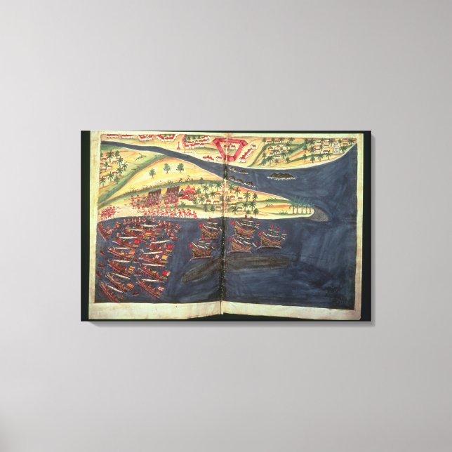 Prospektering karta i Surat Canvastryck (Framsida)