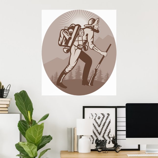 Prospektor Miner Hiking Poster (Skapare uppladdad)