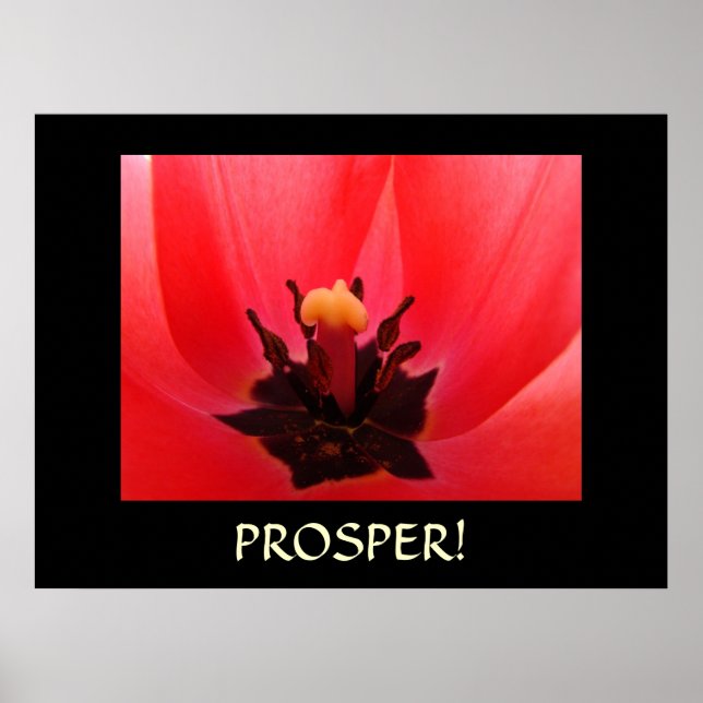 PROSPERA! Kontorskonst Gåvor Motiverande Konst Poster (Framsidan)